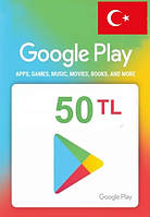 Подарочная карта Google Play Gift Card на сумму 50 TL (Турция)