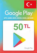 Подарункова карта Google Play Gift Card на суму 50 TL (Туреччина)