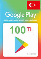 Подарочная карта Google Play Gift Card на сумму 100 TL (Турция)