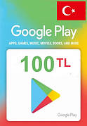 Подарункова карта Google Play Gift Card на суму 100 TL (Туреччина)