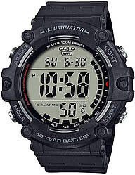 Годинник Casio ILLUMINATOR AE-1500WH, великий екран, термін експлуатації батареї 10 років, вологозахист 100 метрів