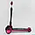 Самокат триколісний 87819 Best Scooter (6) РОЖЕВИЙ, складане алюмінієве кермо, 3 колеса PU зі світлом, d переднього 120х40мм, d, фото 4