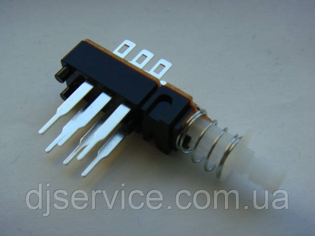 Кнопка 6pin з фіксацією для процесорів, підсилювачів, гітарних комбіків, фото 1