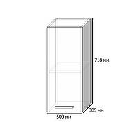 Белый матовый навесной кухонный шкаф Сокме Алина 500 мм