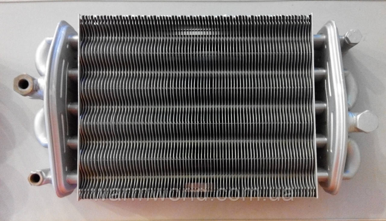 2.55.35.076.04 Теплообмінник бітермічний АГД 24 кВт TeploWest 230 мм, фото 1