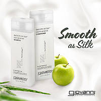 Органический шампунь и кондиционер Giovanni Smooth As Silk для глубокого увлажнения волос. Без сульфатов. 500