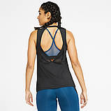 Майка жіноча спортивна NIKE W NP TANK ESSENTIAL SWOOSH CJ3771-010 (чорна), фото 2