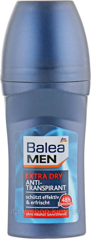 Дезодорант кульковий  чоловічий Balea Extra Dry Vegan  50 мл, Німеччина, фото 1