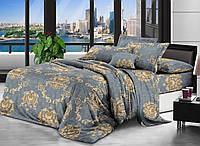 Полуторний комплект постільної білизни 150х220 Бязь бавовна поліестер (19570) Сучасна постільна білизна