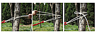 Гамак 80х200см льон, полосатий гавайський з мотузками на дачу, фото 10