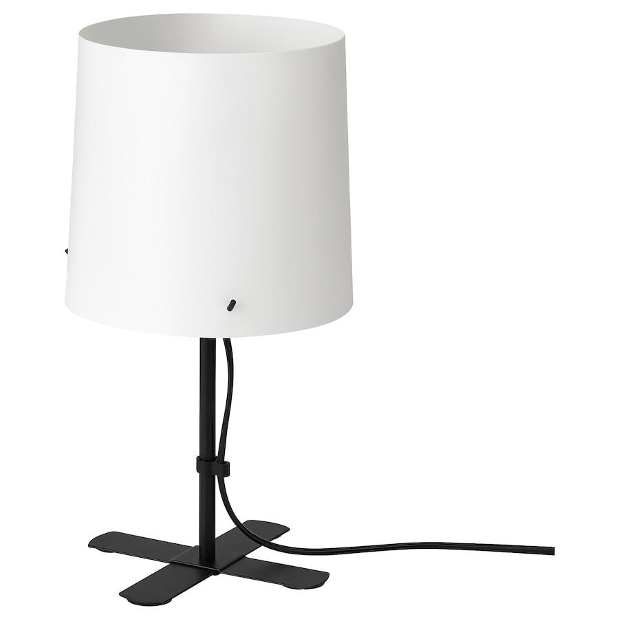 Лампа настільна IKEA BARLAST чорний/білий, 31 см 005.045.57