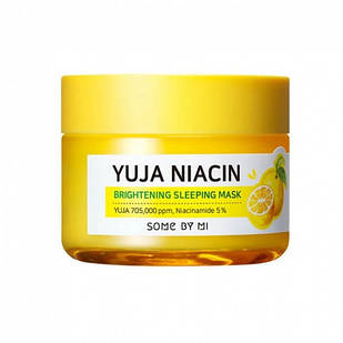 SOME BY MI Yuja Niacin 30 Days Miracle Brightening Sleeping Mask Нічна вирівнююча тон маска для обличчя, 60 г