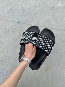 Жіночі Шльопанці Balenciaga Slides Small Logo Black 36-37-38-39