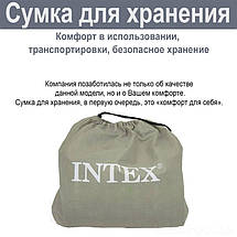 Ліжко велюр Intex 64132, 99-191-42 см, з вбудованим електронасосом, фото 3