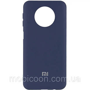 Чохол Silicone Case Blue з мікрофіброю для Xiaomi Redmi Note 9T