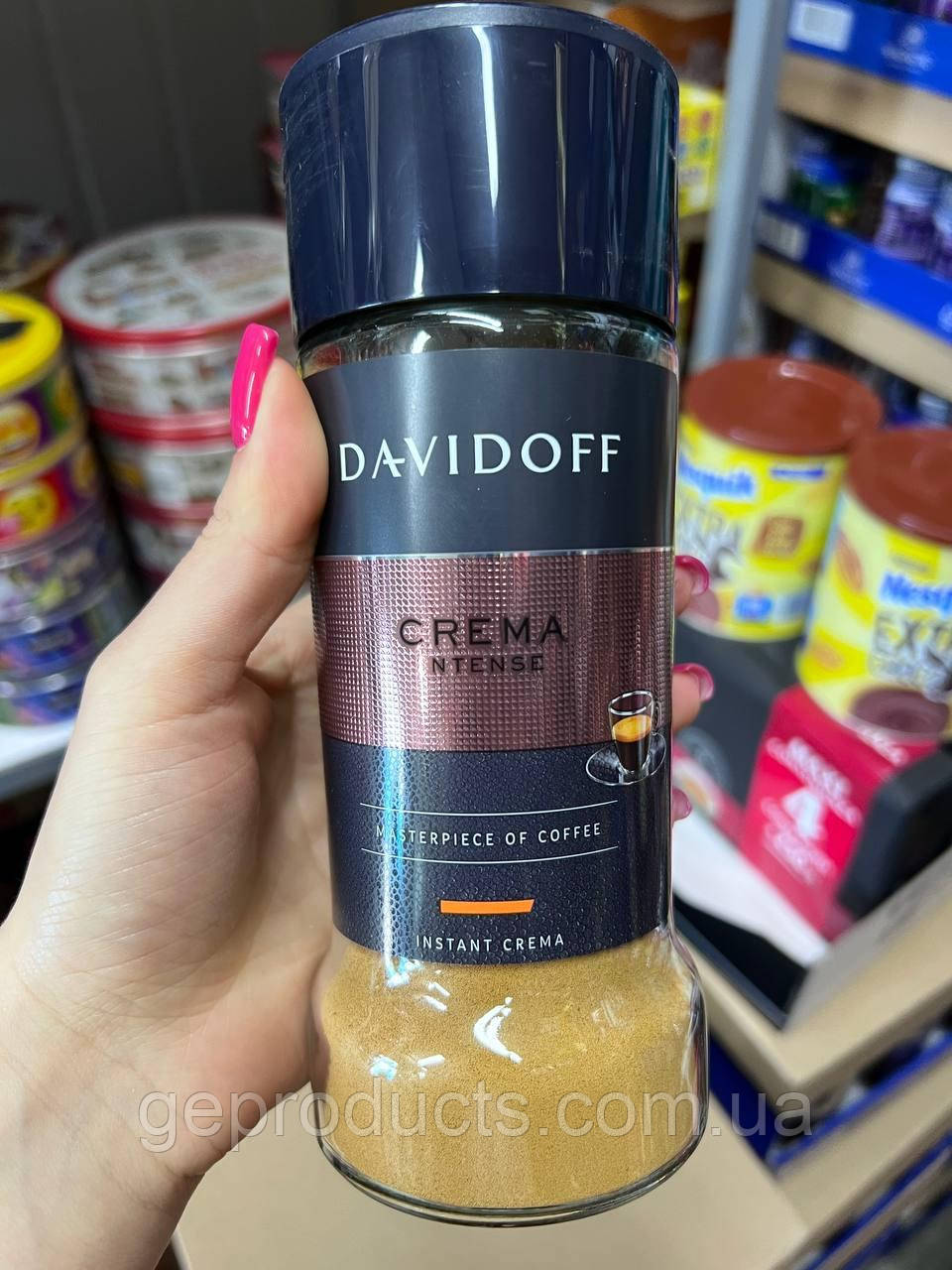 Кава ☕️ розчинна "Davidoff Crema Intense" Дейвідоф Крема Інтенс. 100 грн. Німеччина