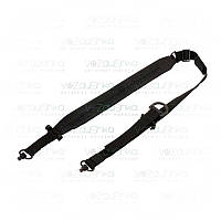 Одно-двоточковий рушничний ремінь з QD-антабками Leapers UTG Bolla Чорний