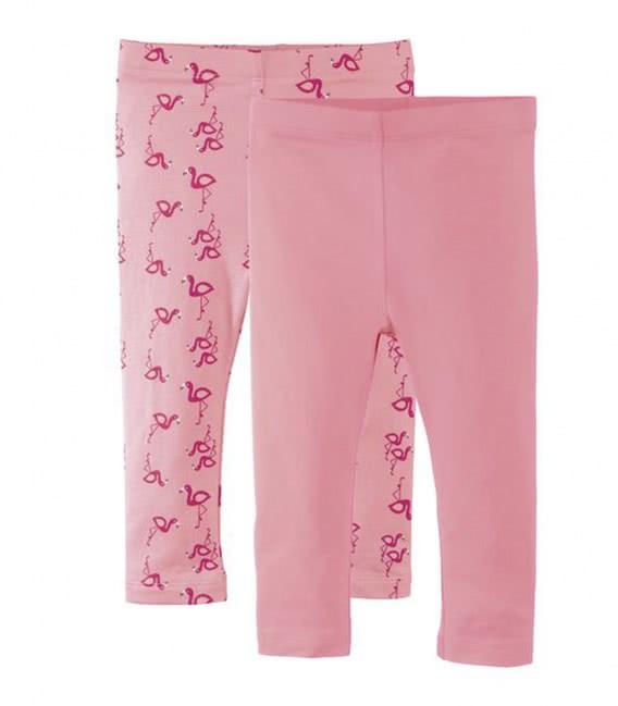 Комплект лосин для девочки розовые Фламинго Lupilu р.86/92 - фото 1 - id-p1621567083