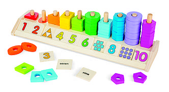 Дитячий сортер Melissa&Doug "Квітло, форма, рахунок", фото 1