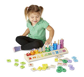 Дитячий сортер Melissa&Doug "Квітло, форма, рахунок", фото 4