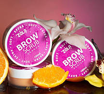 Скраб для бровей ZOLA Brow Scrub Socrub Soft Vanilla, м'який з ароматом ванілі, 100 м' ячик