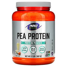 Гороховий протеїн NOW Foods, Sports "Pea Protein" смак ванільних ірисок (907 г)
