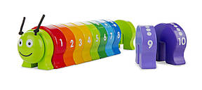 Дерев'яна іграшка Melissa&Doug Дерев'яна гусениця Счети, фото 1