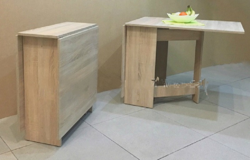 Стіл трансформер Книжка колір дуб-клондайк, ламінований ДСП (Собраний), фото 1