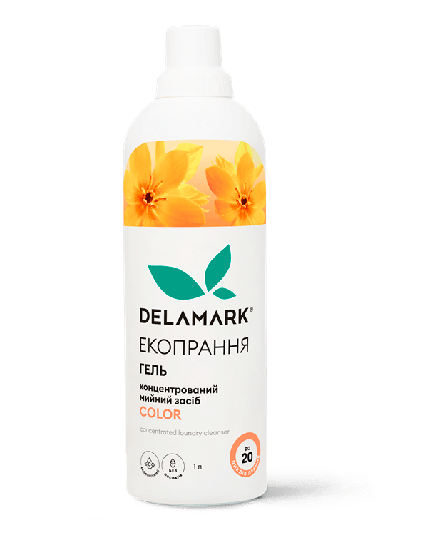 Гель для прання кольорових речей DeLaMark Color, 1 л