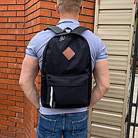 Чорний рюкзак-портфель міський універсальний чоловічий для спорту тренувань навчання міцний