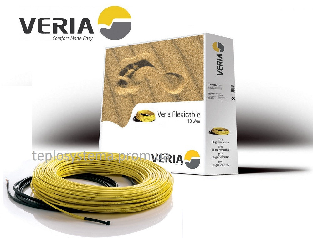 Тепла підлога — двожильний нагрівальний кабель VERIA Flexicable 20 — 1000 Вт (50 м), DEVI Данія
