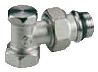 Кран радіаторний відсікальний кутовий 1/2" стандарт плюс Roda, фото 1