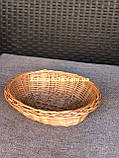 Плетена корзина хлібниця - конфетниця з лози. Арт:0062, фото 3