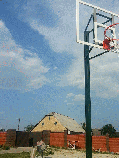 Стійка баскетбольна стаціонарна (вулична, одна опора), винос стріли 45-60 см, фото 4