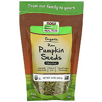 Органические тыквенные семечки NOW Foods, Real Food "Pumpkin Seeds" не соленые (340 г)