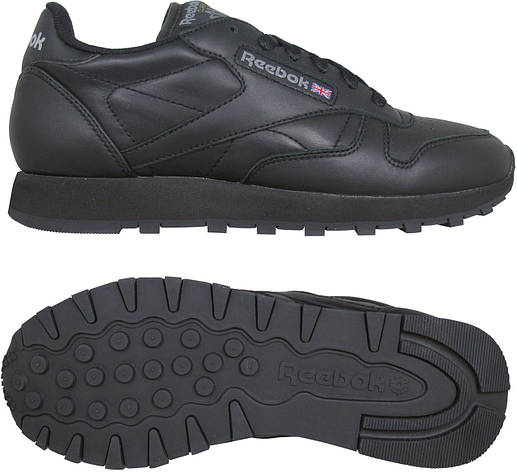 Кросівки Reebok Classic Leather (черні) 2267, фото 1