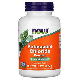 Порошок хлориду калію NOW Foods "Potassium Chloride Powder" (227 г)