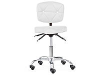 Стул-седло со спинкой стул мастера на колесиках кресло маникюра стульчики для косметологов стоматологов 7003