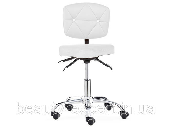Стул-седло со спинкой стул мастера на колесиках кресло маникюра ...