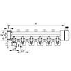 Коллектор 6-way с шаровыми кранами (40x20) PPR KOER K0173.PRO, фото 3