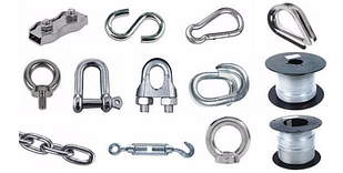 Карабіни, гаки, затискачі