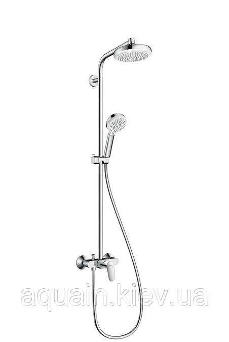 Душовий набір Hansgrohe Crometta 160 1jet Showerpipe з одноважільного змішувачем