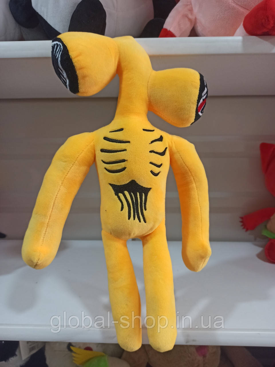 М'яка іграшка Бузковий Siren Head 35 см Жовтий