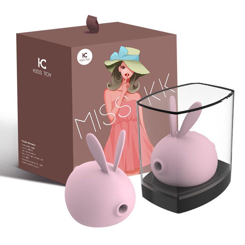 Кліторальний вібратор з вакуумною стимуляцією KisToy Miss KK Pink, фото 1