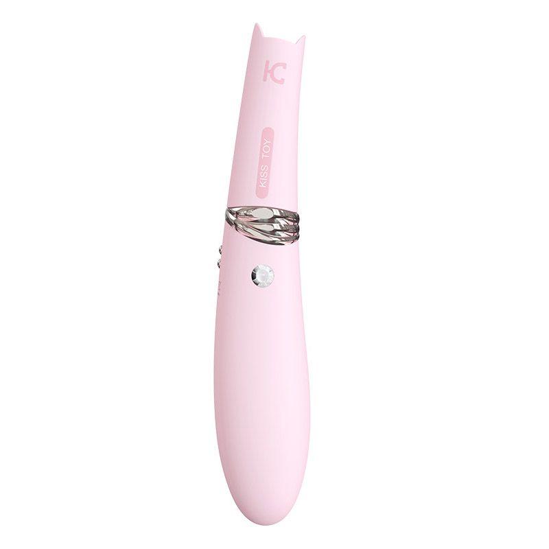 G-Spot Vibrator вібратор для точки з вакуумною стмуялцією клітора KisToy Miss CC Pink, фото 1