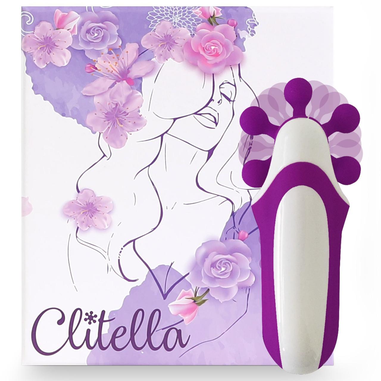 Clitella Oral Clitoral Stimulator "оральний" кліторальний стимулятор зі змінними насадками FeelzToys Purple