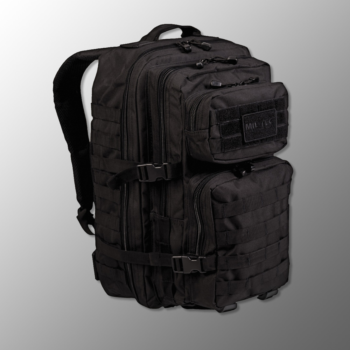 🔥 Тактический рюкзак, военный "Mil-Tec - US Assault Pack II Large" (Черный) 36 литров, армейский, EDC