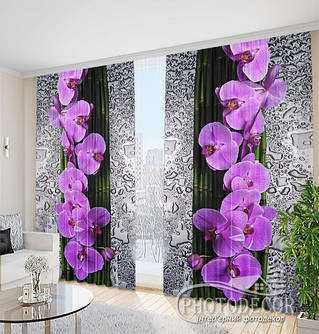 Фото штори з Орхідеями 1кв.м