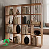 Полиця для книг, офісний стелаж на 16 комірок Стелаж для будинку ДСП, фото 4