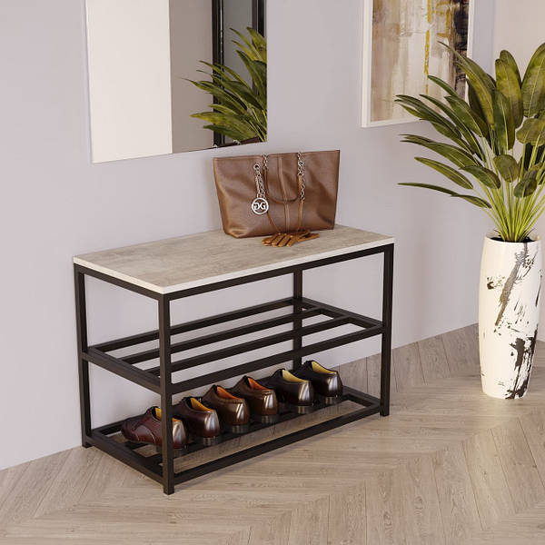 Обувница в прихожую 80 см - 91 фото